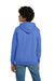 Gildan 18500B Youth Pill Resistant Hooded Sweatshirt Hoodie w/ Pouch Pocket Carolina Blue Model Back