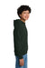 Gildan 18500B Youth Pill Resistant Hooded Sweatshirt Hoodie w/ Pouch Pocket Forest Green Model Side