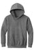 Gildan 18500B Youth Pill Resistant Hooded Sweatshirt Hoodie w/ Pouch Pocket Heather Graphite Grey Flat Front