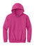 Gildan 18500B Youth Pill Resistant Hooded Sweatshirt Hoodie w/ Pouch Pocket Heliconia Pink Flat Front