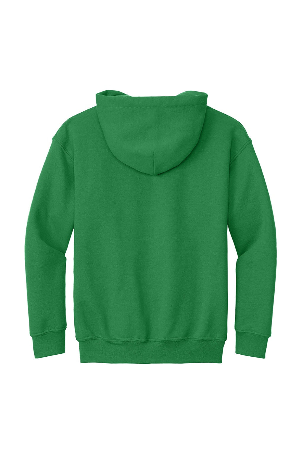 Gildan 18500B Youth Pill Resistant Hooded Sweatshirt Hoodie w/ Pouch Pocket Irish Green Flat Back