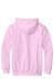 Gildan 18500B Youth Pill Resistant Hooded Sweatshirt Hoodie w/ Pouch Pocket Light Pink Flat Back