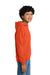 Gildan 18500B Youth Pill Resistant Hooded Sweatshirt Hoodie w/ Pouch Pocket Orange Model Side