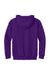 Gildan 18500B Youth Pill Resistant Hooded Sweatshirt Hoodie w/ Pouch Pocket Purple Flat Back