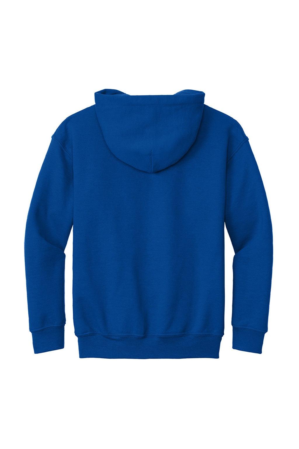 Gildan 18500B Youth Pill Resistant Hooded Sweatshirt Hoodie w/ Pouch Pocket Royal Blue Flat Back