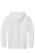 Gildan 18500B Youth Pill Resistant Hooded Sweatshirt Hoodie w/ Pouch Pocket White Flat Back
