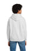 Gildan 18500B Youth Pill Resistant Hooded Sweatshirt Hoodie w/ Pouch Pocket White Model Back