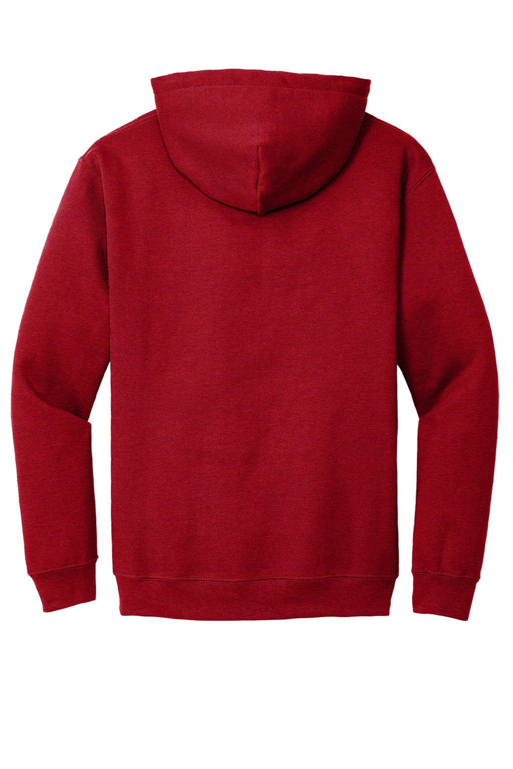 Gildan 18500 Mens Pill Resistant Hooded Sweatshirt Hoodie w/ Pouch Pocket Antique Cherry Red Flat Back