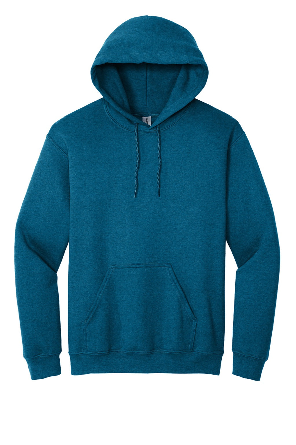 Gildan 18500 Mens Pill Resistant Hooded Sweatshirt Hoodie w/ Pouch Pocket Antique Sapphire Blue Flat Front