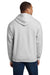 Gildan 18500 Mens Pill Resistant Hooded Sweatshirt Hoodie w/ Pouch Pocket Ash Grey Model Back