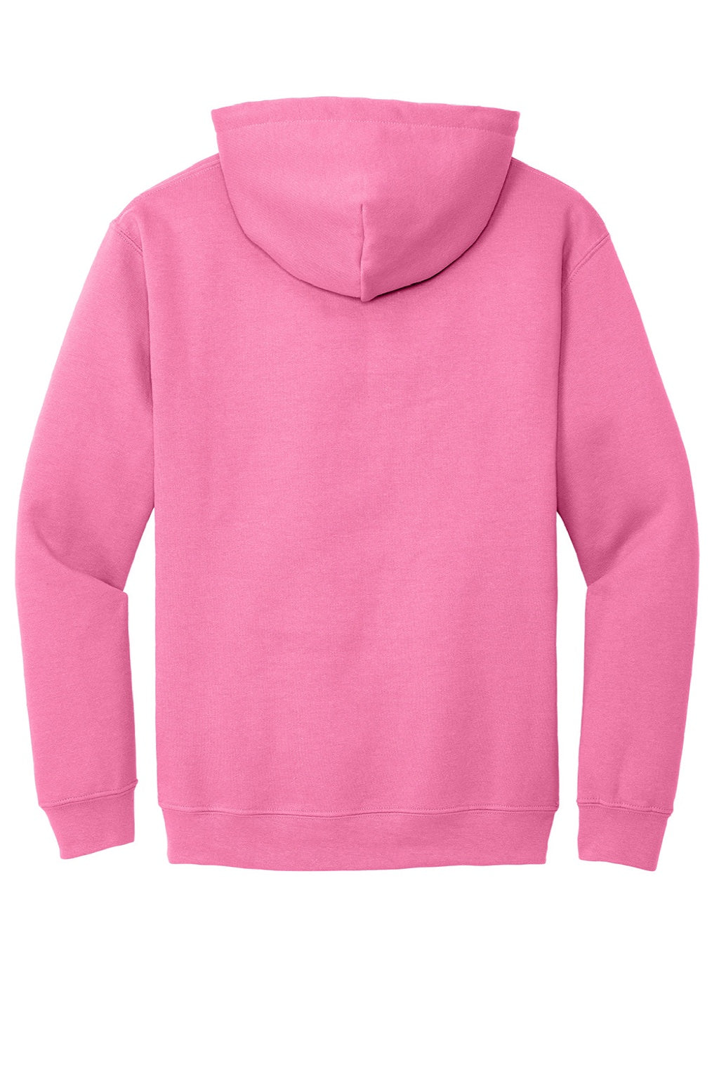 Gildan 18500 Mens Pill Resistant Hooded Sweatshirt Hoodie w/ Pouch Pocket Azalea Pink Flat Back