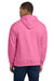 Gildan 18500 Mens Pill Resistant Hooded Sweatshirt Hoodie w/ Pouch Pocket Azalea Pink Model Back