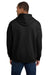 Gildan 18500 Mens Pill Resistant Hooded Sweatshirt Hoodie w/ Pouch Pocket Black Model Back