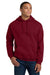 Gildan 18500 Mens Pill Resistant Hooded Sweatshirt Hoodie w/ Pouch Pocket Cardinal Red Model Front