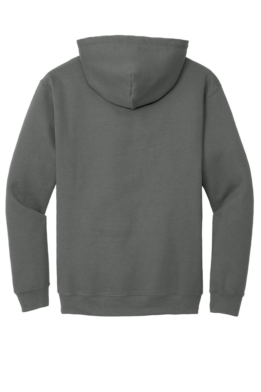 Gildan 18500 Mens Pill Resistant Hooded Sweatshirt Hoodie w/ Pouch Pocket Charcoal Grey Flat Back
