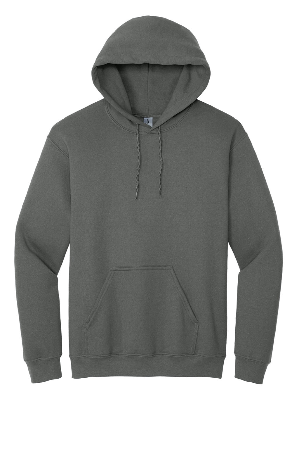 Gildan 18500 Mens Pill Resistant Hooded Sweatshirt Hoodie w/ Pouch Pocket Charcoal Grey Flat Front
