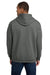 Gildan 18500 Mens Pill Resistant Hooded Sweatshirt Hoodie w/ Pouch Pocket Charcoal Grey Model Back