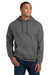 Gildan 18500 Mens Pill Resistant Hooded Sweatshirt Hoodie w/ Pouch Pocket Charcoal Grey Model Front