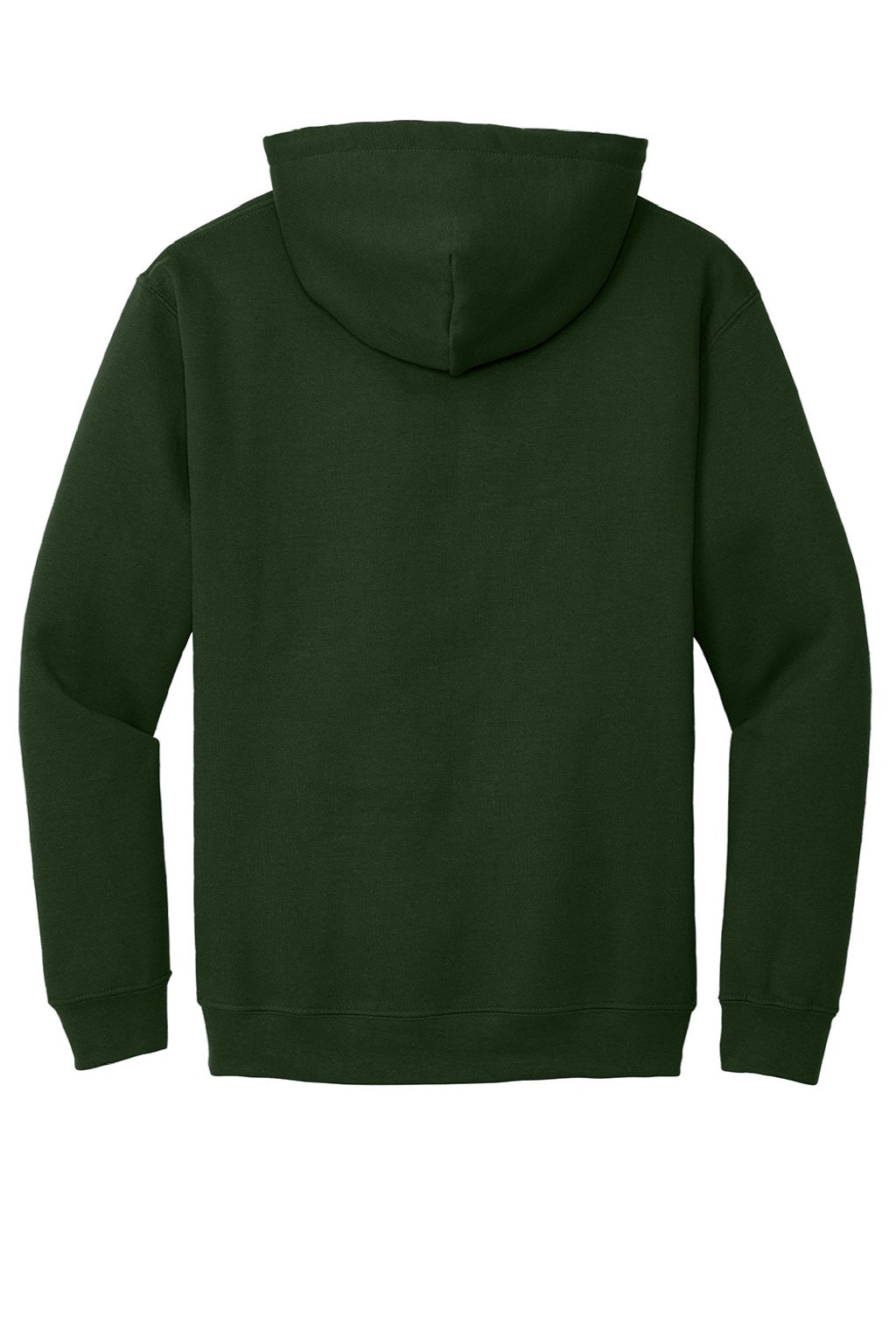 Gildan 18500 Mens Pill Resistant Hooded Sweatshirt Hoodie w/ Pouch Pocket Forest Green Flat Back