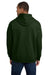 Gildan 18500 Mens Pill Resistant Hooded Sweatshirt Hoodie w/ Pouch Pocket Forest Green Model Back