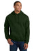 Gildan 18500 Mens Pill Resistant Hooded Sweatshirt Hoodie w/ Pouch Pocket Forest Green Model Front