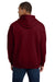 Gildan 18500 Mens Pill Resistant Hooded Sweatshirt Hoodie w/ Pouch Pocket Garnet Red Model Back