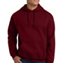 Gildan Mens Pill Resistant Hooded Sweatshirt Hoodie w/ Pouch Pocket - Garnet Red