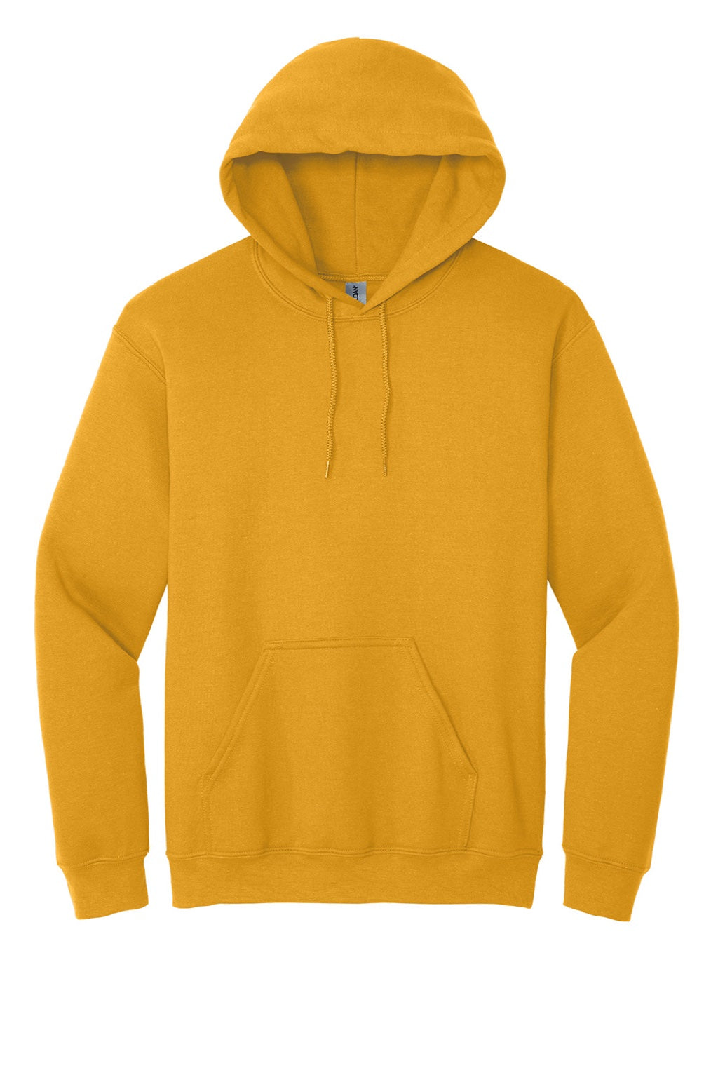 Gildan 18500 Mens Pill Resistant Hooded Sweatshirt Hoodie w/ Pouch Pocket Gold Flat Front
