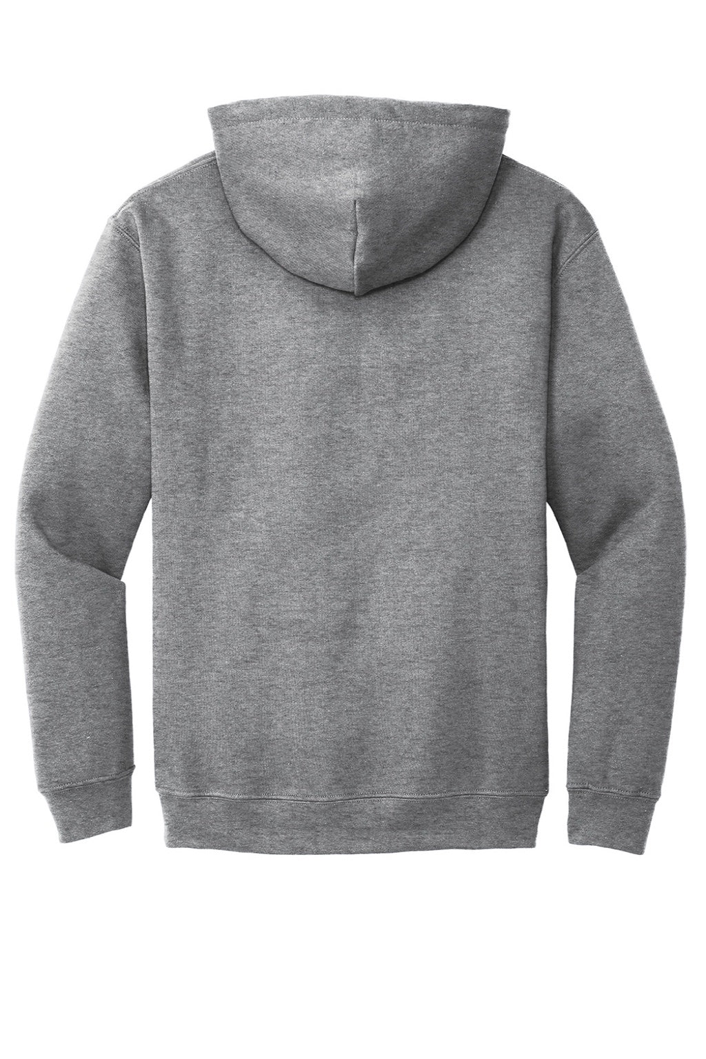 Gildan 18500 Mens Pill Resistant Hooded Sweatshirt Hoodie w/ Pouch Pocket Heather Graphite Grey Flat Back