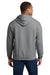 Gildan 18500 Mens Pill Resistant Hooded Sweatshirt Hoodie w/ Pouch Pocket Heather Graphite Grey Model Back