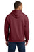 Gildan 18500 Mens Pill Resistant Hooded Sweatshirt Hoodie w/ Pouch Pocket Heather Dark Maroon Model Back