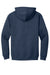 Gildan 18500 Mens Pill Resistant Hooded Sweatshirt Hoodie w/ Pouch Pocket Heather Dark Navy Blue Flat Back