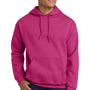 Gildan Mens Pill Resistant Hooded Sweatshirt Hoodie w/ Pouch Pocket - Heliconia Pink