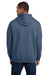Gildan 18500 Mens Pill Resistant Hooded Sweatshirt Hoodie w/ Pouch Pocket Indigo Blue Model Back