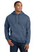 Gildan 18500 Mens Pill Resistant Hooded Sweatshirt Hoodie w/ Pouch Pocket Indigo Blue Model Front