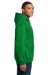 Gildan 18500 Mens Pill Resistant Hooded Sweatshirt Hoodie w/ Pouch Pocket Irish Green Model Side