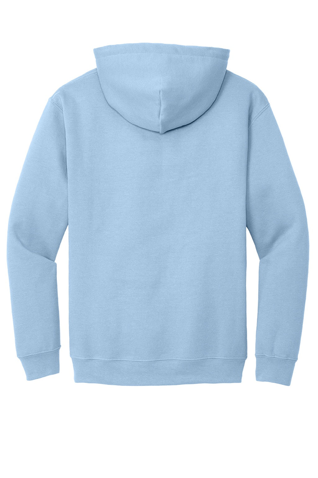 Gildan 18500 Mens Pill Resistant Hooded Sweatshirt Hoodie w/ Pouch Pocket Light Blue Flat Back