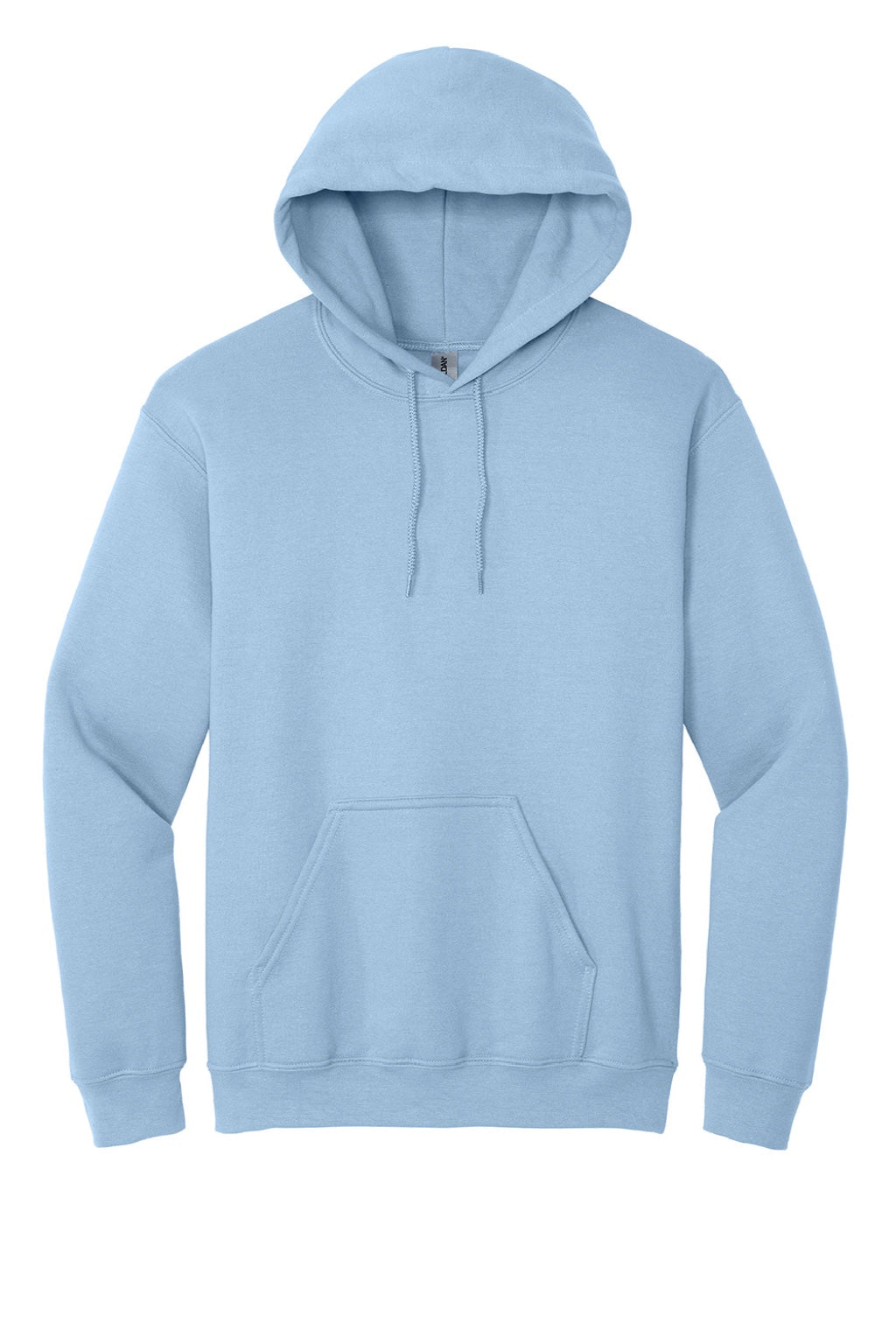 Gildan 18500 Mens Pill Resistant Hooded Sweatshirt Hoodie w/ Pouch Pocket Light Blue Flat Front