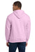 Gildan 18500 Mens Pill Resistant Hooded Sweatshirt Hoodie w/ Pouch Pocket Light Pink Model Back