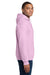 Gildan 18500 Mens Pill Resistant Hooded Sweatshirt Hoodie w/ Pouch Pocket Light Pink Model Side