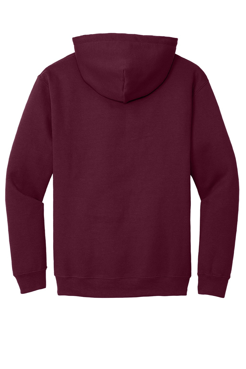 Gildan 18500 Mens Pill Resistant Hooded Sweatshirt Hoodie w/ Pouch Pocket Maroon Flat Back