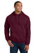 Gildan 18500 Mens Pill Resistant Hooded Sweatshirt Hoodie w/ Pouch Pocket Maroon Model Front