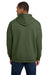 Gildan 18500 Mens Pill Resistant Hooded Sweatshirt Hoodie w/ Pouch Pocket Military Green Model Back