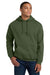 Gildan 18500 Mens Pill Resistant Hooded Sweatshirt Hoodie w/ Pouch Pocket Military Green Model Front