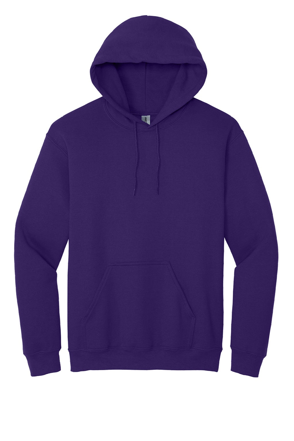 Gildan 18500 Mens Pill Resistant Hooded Sweatshirt Hoodie w/ Pouch Pocket Purple Flat Front