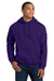 Gildan 18500 Mens Pill Resistant Hooded Sweatshirt Hoodie w/ Pouch Pocket Purple Model Front