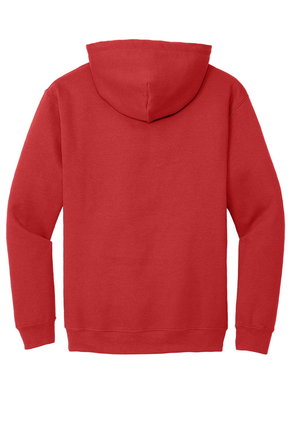 Gildan 18500 Mens Pill Resistant Hooded Sweatshirt Hoodie w/ Pouch Pocket Red Flat Back