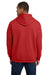 Gildan 18500 Mens Pill Resistant Hooded Sweatshirt Hoodie w/ Pouch Pocket Red Model Back