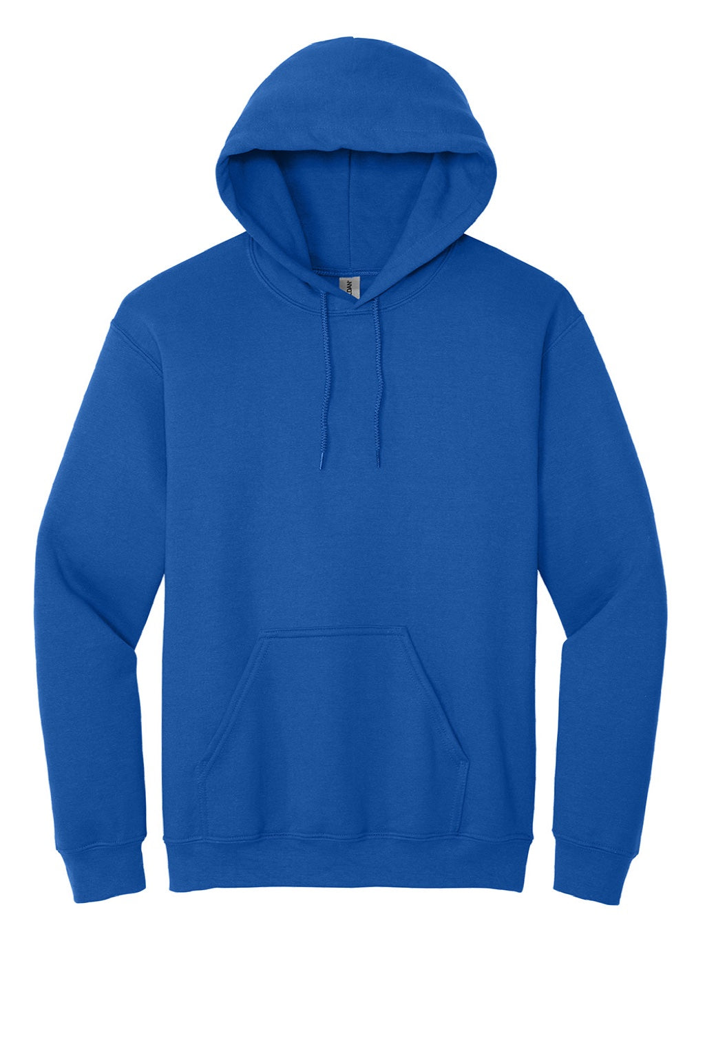Gildan 18500 Mens Pill Resistant Hooded Sweatshirt Hoodie w/ Pouch Pocket Royal Blue Flat Front
