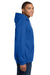 Gildan 18500 Mens Pill Resistant Hooded Sweatshirt Hoodie w/ Pouch Pocket Royal Blue Model Side